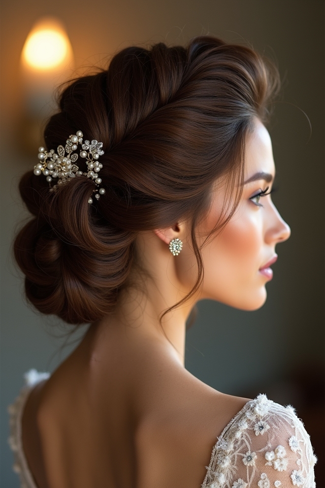 elegant intricate chignon variations