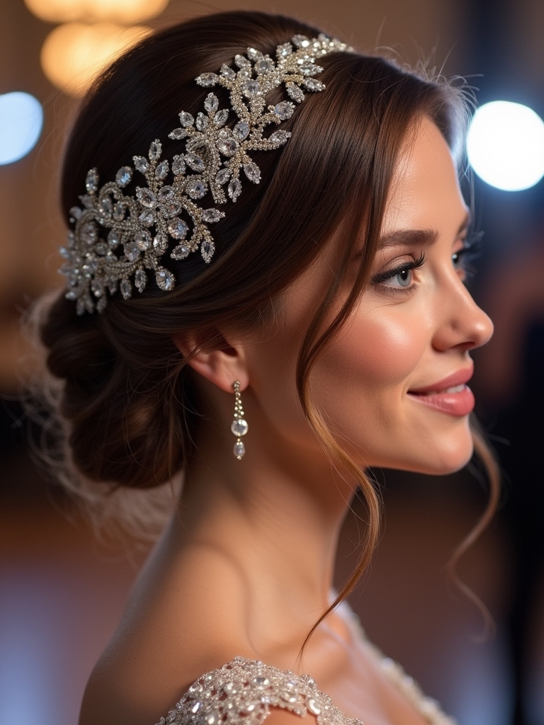 rhinestone updo styling tips