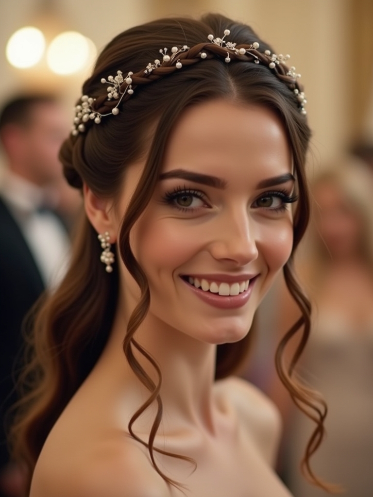 romantic half up half down